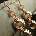 On The Edge Steampunk Chainmaille Earrings in Stainless Steel and Non Tarnish Copper