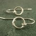 Endless On Edge Circle Earrings - Sterling Silver