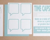 3 Personalized Digital pdf. to make a Wedding Guest Book Time Capsule - Your Colors
