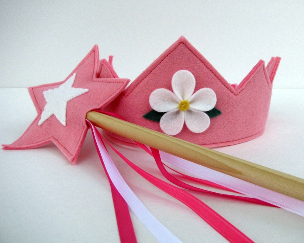 Wool Felt Crown and Wand