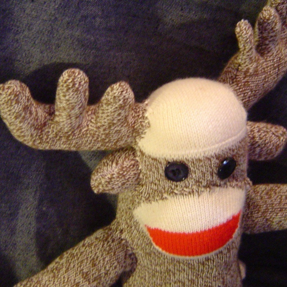 Sock Monkeys Need Friends Too - Moose