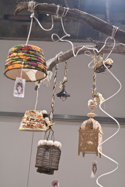 Embellished Hanging Lampshade