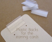 300 Plastic Backs Lips for Earring Card Adapters