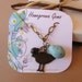 Custom Necklace Jewelry Cards Tags Modern Floral Flower Bird 00097a