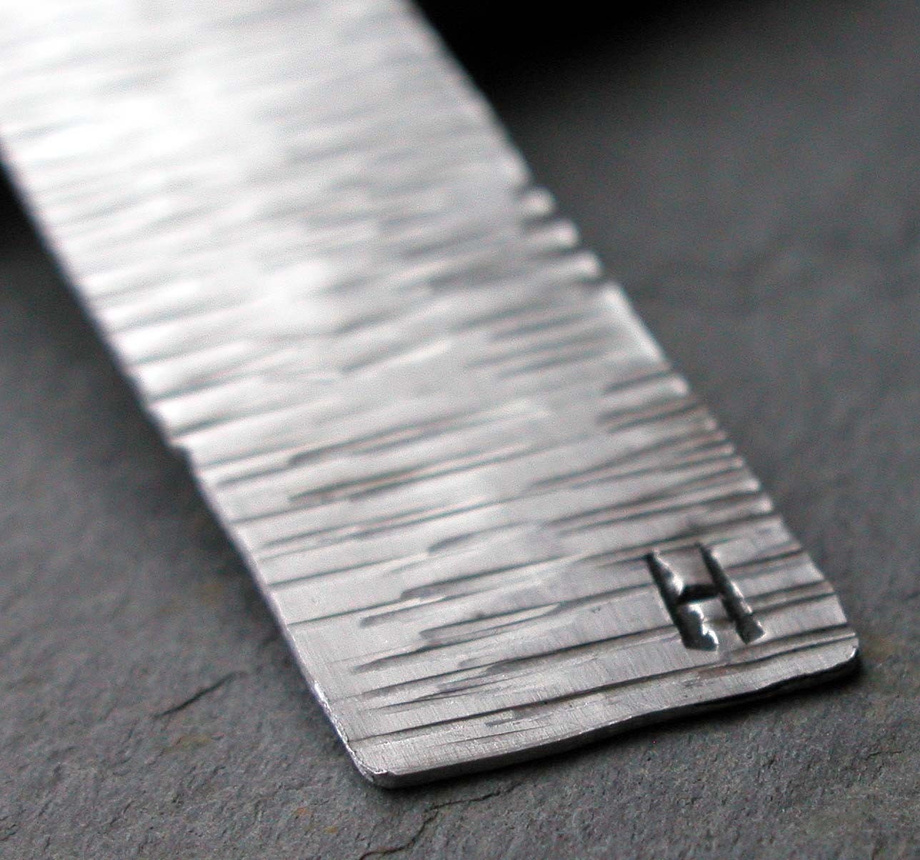 Personalized Waves Aluminum Bookmark