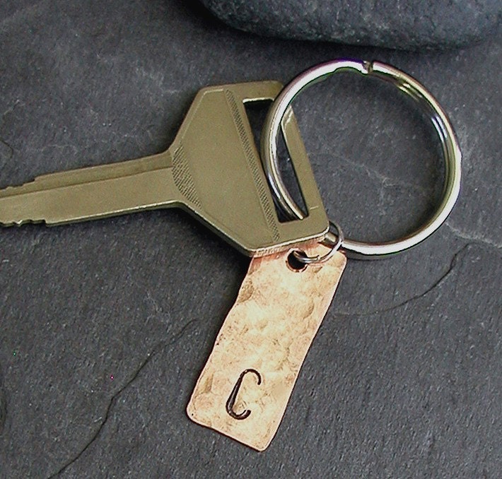 Personalized Copper Keychain