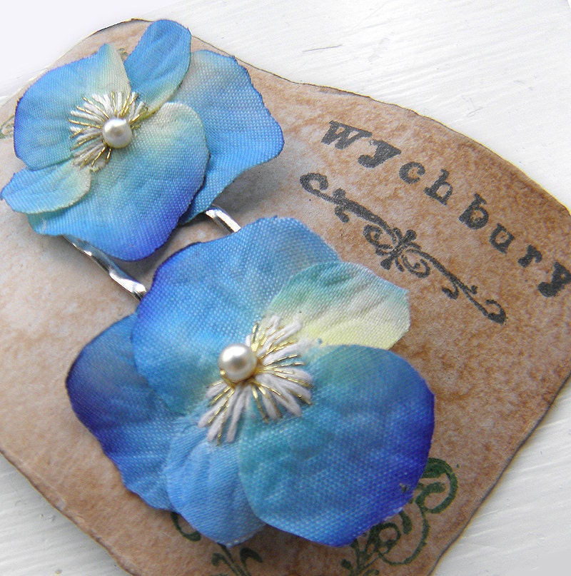 Little Viola Clips - Blue