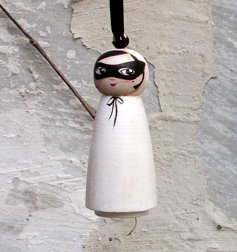 Fantomettes - Set of 3 ornament peg doll
