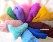 Wool batt made of wool from the Alps10.5oz/300gr, eco colors, for needle felting and wet felting ,13 colors