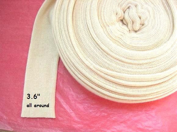 Doll's cotton tubing for crafting inner doll's head, suitable for Waldorf dolls-for medium heads
