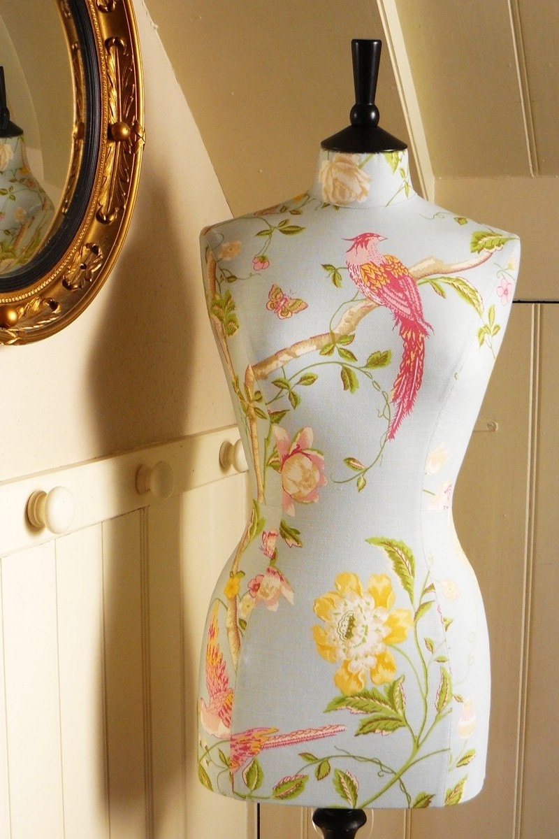 Duck Egg Blue Display Mannequin Dressform - Summer