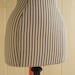 Striped Ticking Corset & Laced Mannequin Dress Bust Form - Betty