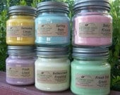 4 SOY CANDLES - Highly Scented - Vanilla, Cinnamon, Apple, Pumpkin, Fresh, Clean, Citrus, Floral, Fruit, Spice, Herbal