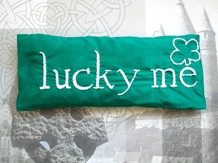 Lavender Eye Pillow Hand Embroidered by Dolce Dreams