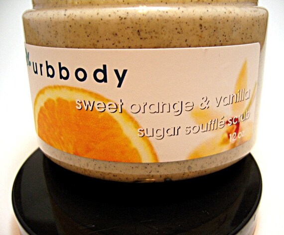Sweet Orange & Vanilla Creamy Sugar Scrub - 12 oz Jar