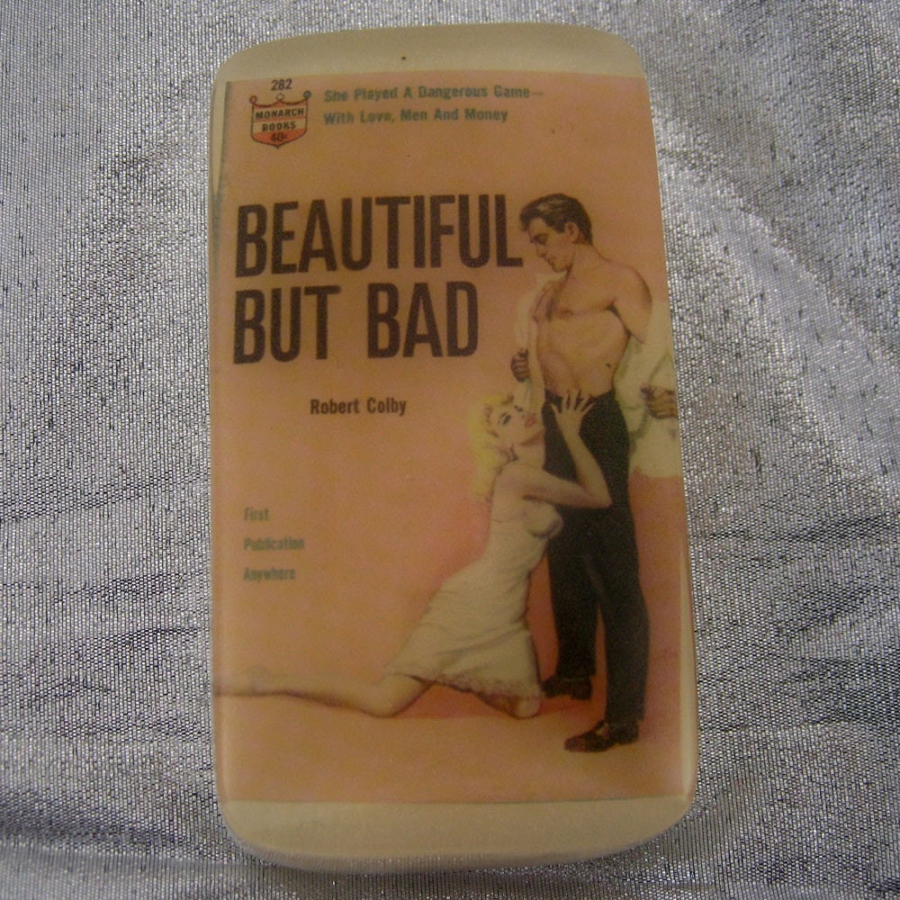 SLEAZY BOOK Cover Soap - Beautiful But BAD - Slut Scent - Vegan