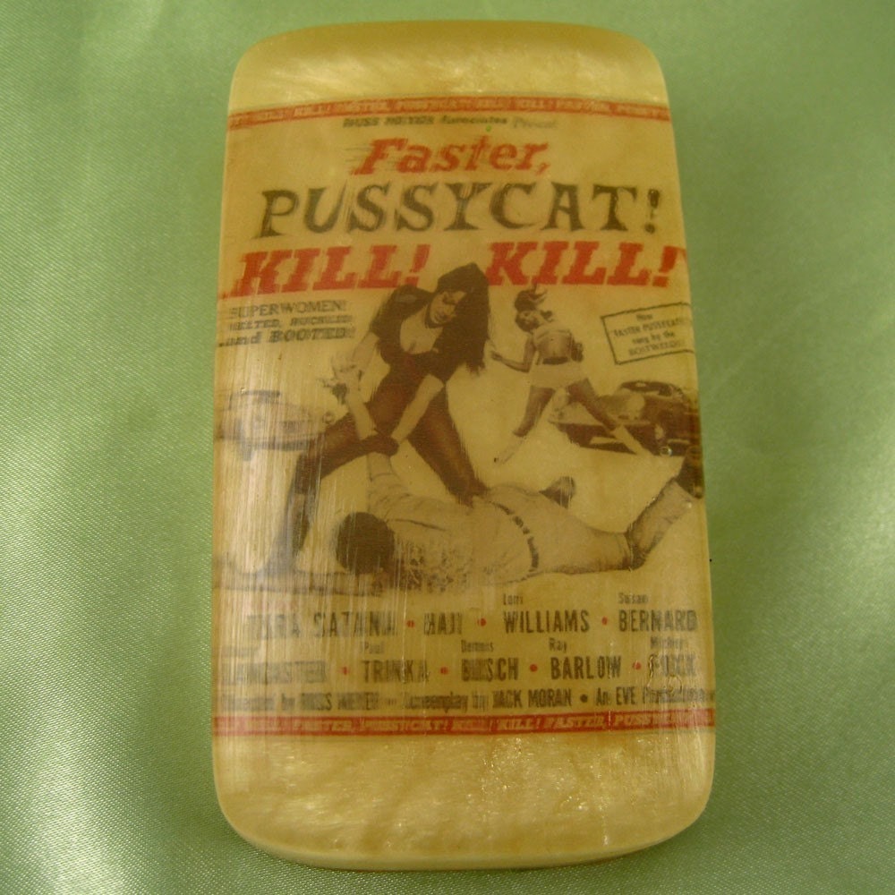 POSTER Soap - FASTER PUSSYCAT Russ Mayer - Movie Theater Scent - Vegan