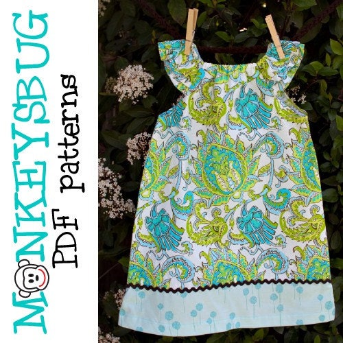 Boardwalk Ruffle Sleeve Dress PDF eBook Pattern i