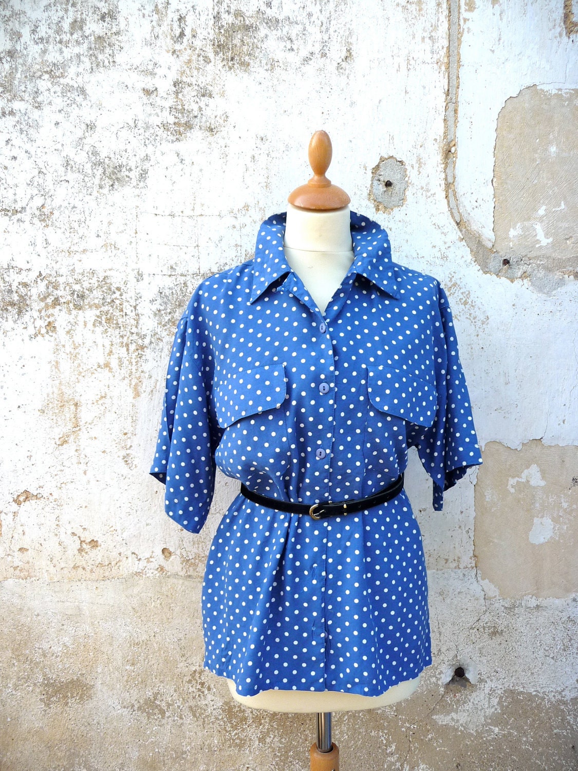 1980s polkadots shirt
