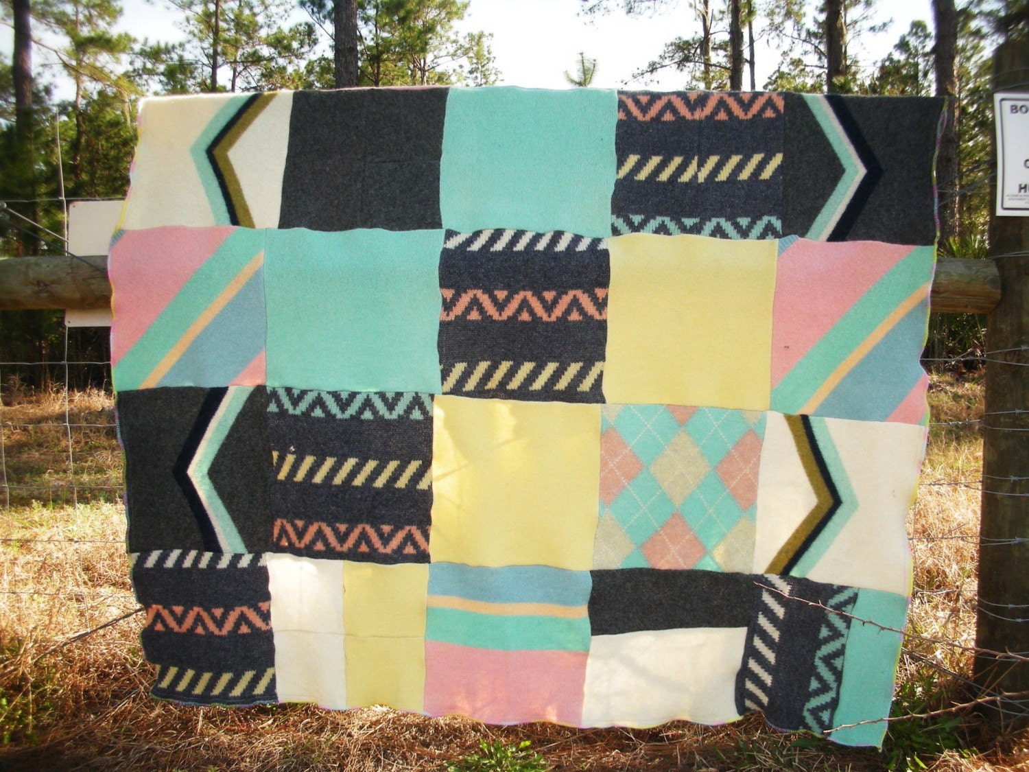 Reservations Please  Recycled Wool Blanket
