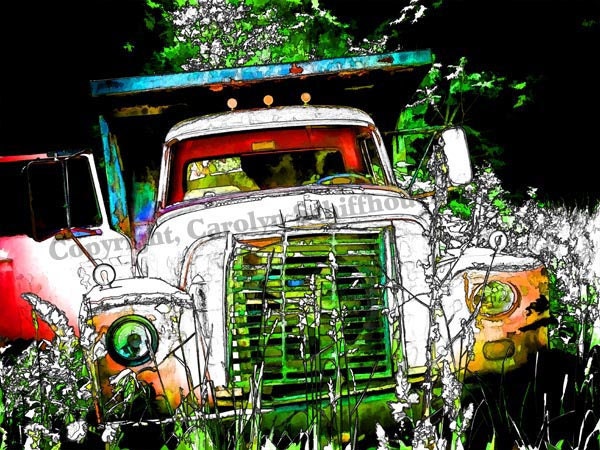 Antique Truck Fine Art Photography, Office Wall Art, 11x14 Giclee Print, EBSQ