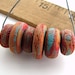 Handmade Polymer Clay Disc Beads - Rustica Erosion