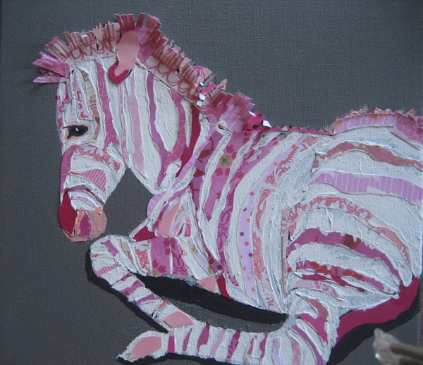 SALE Pink Zebra Limited Edition Print