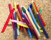 Rolled Beeswax Birthday Candle