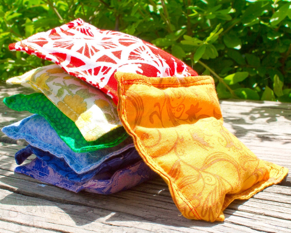Rainbow Bean Bags, Set of Seven