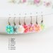 Daisy Earrings, Spring Jewelry - Choose Your Color, Drop Earrings, Memorial Day Sale