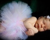 Heavenly - Custom Sewn Infant Tutu - sizes Newborn to 12 months - Perfect for Portraits, 1st Birthdays and Baby Shower Gifts