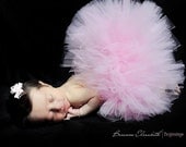 Baby's First Tutu - Sewn 6" Pink Infant Tutu & Headband Set - sizes newborn up to 12 months - Perfect for 1st Birthdays and Shower Gifts