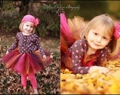 Thanksgiving Tutu - Autumn Enchantment - Handmade Custom Sewn Tutu - up to 10'' long - sizes newborn up to 5T - Fall Tutu