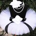 White Tutu - Baby Tutu - Birthday Tutu - 6" Sewn Infant Tutu - Ready To Ship - sizes newborn up to 12 months - Photo Prop Tutu for Girls