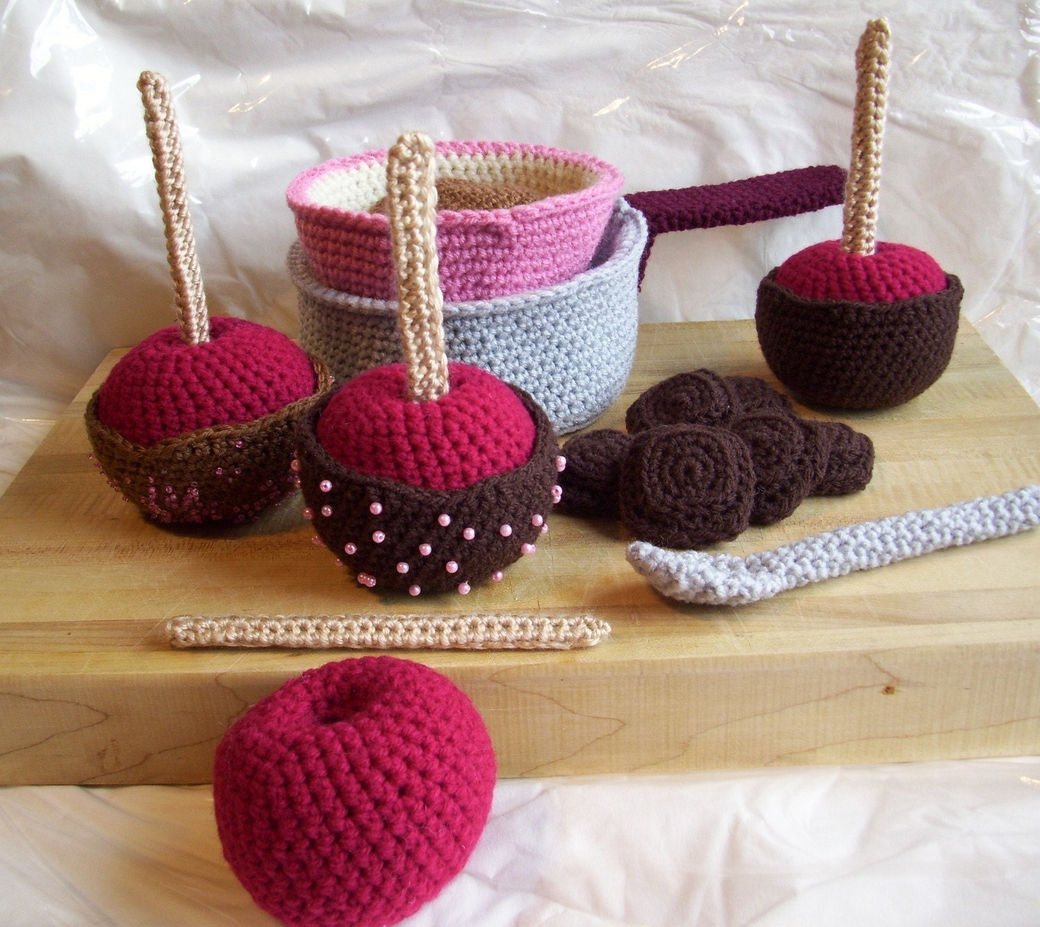 Chocolate Apple Kit...PDF Crochet Pattern
