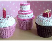 Birthday Surprise Cupcakes...PDF pattern