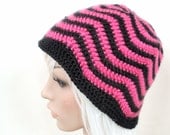PATTERN - Wavy Zig-Zag Crochet Hat