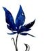 Blue Bloom ... Original abstract floral flower Watercolor painting EBSQ ... Free Shipping