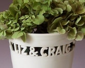 Wedding Vase - Custom Names of Bride and Groom with Wedding Date