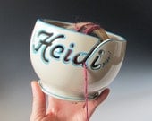 Yarn Bowl Personalized with a name - Handmade to Order