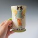Kitty Girl Cup - Hand thrown Mug
