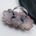 RESERVED Druzy Ring Sterling Silver Large Pink Stone Statement Jewelry Size 9 - Flourish