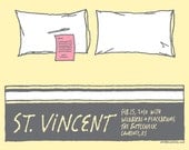 St. Vincent hand pulled screen printed concert poster