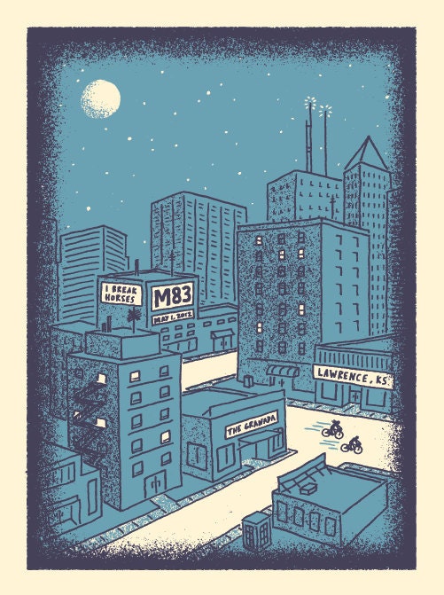 M83 - I Break Horses concert poster