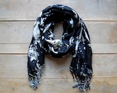 Galaxy Scarf  - hand-dyed tie dye - Style B