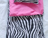Handmade Sleeping Bag (Hot Pink/Zebra) fits 18 inch Doll Like American Girl  This is My Best Seller