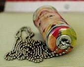 Girl Head Recycled Jewelry - Industrial Wine Cork Necklace by Uncorked - See Sally Play