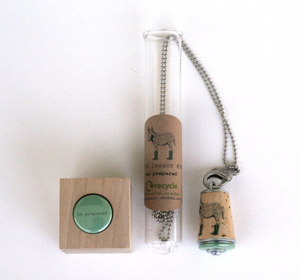 Donkey Necklace - Upcycled Cork - BE PREPARED by Uncorked