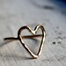 Handmade to Order- 14K Gold fill Heart Ring by Rachel Pfeffer