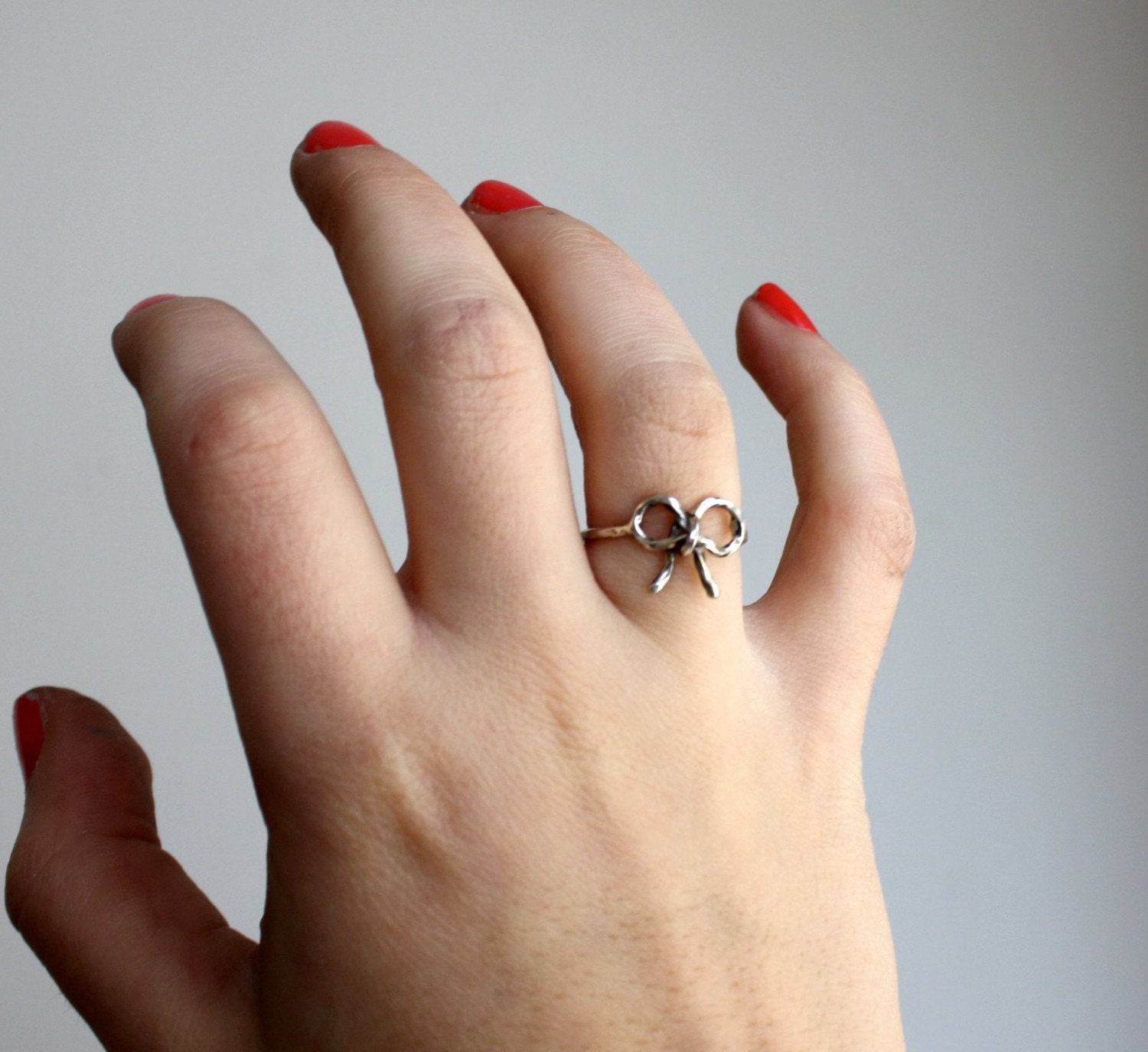Made to Order- Petite Twisted Sterling Silver Bow Ring